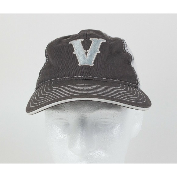 Matched Pair of Monogram "V" Snap Back Baseball Mesh Hats Caps by Outdoor Cap - Picture 7 of 12